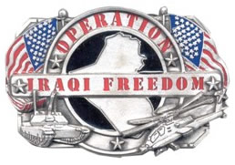 Iraqi Freedom buckle